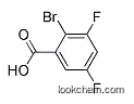 Molecular Structure of 651027-01-9 (2-Bromo-3,5-difluorobenzoic acid)